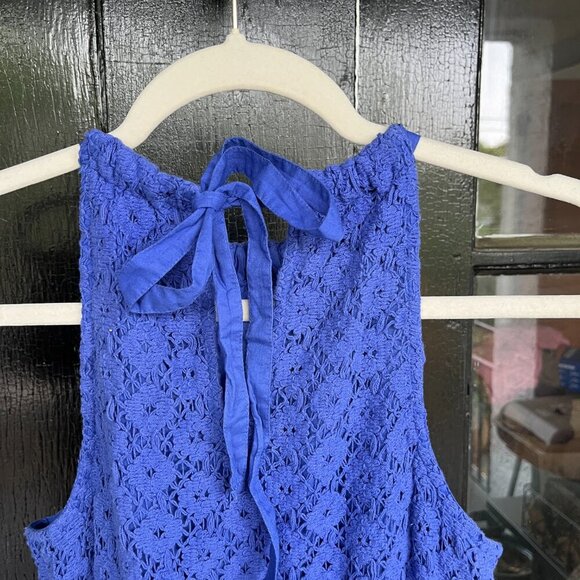 NWT A New Day - Gorgeous Blue Color! Crochet Halter Dress - Size Small - Picture 7 of 8